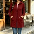 thumbnail image 3 of Cilsoka Long Hoodies for Women Zip Up Tunic Sweatshirt Cute Fall Jackets | Oversized Sweatshirt for Women Cute Hoodies Lightweight Workout Fall Jackets, 3 of 6