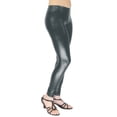 thumbnail image 2 of Vivian's Fashions Long Leggings - Liquid Leather (Junior and Junior Plus Sizes), 2 of 3