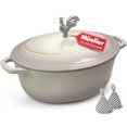thumbnail image 1 of Horno holandés ovalado de hierro fundido esmaltado MUELLER HOME de 5,5 qt, 1 of 8
