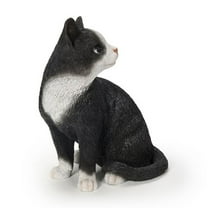 Hi-Line Gift Ltd 87757-03 Black Cat Looking Back Garden Statue