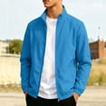 thumbnail image 3 of HAOTAGS Teen Boys Outdoor Jacket（12-19) Long-Sleeve Casual Lightweight Hoodless Sporty Windbreaker Light Blue Size 12, 3 of 9