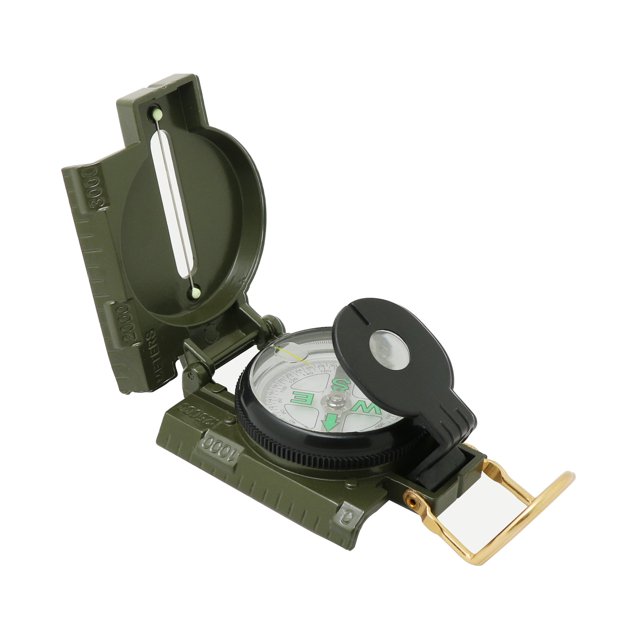 Brújula militar, brújulas de mano impermeables precisas con bolsa para senderismo, acampada, navegación, supervivencia, mochilero, orientación