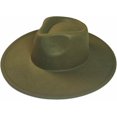 thumbnail image 1 of VERVE 8 Wide Brim Vegan Felt Rancher Hat - Women, Men, and Kids Fedora Style with Adjustable Inner Drawstring, 1 of 8