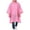 ZA-Pink-frostluinai women raincoat, variant on Frostluinai 3-in-1 Hooded Rain Poncho for Adult with Pocket Waterproof Lightweight Unisex Raincoat for Hiking Camping Emergency