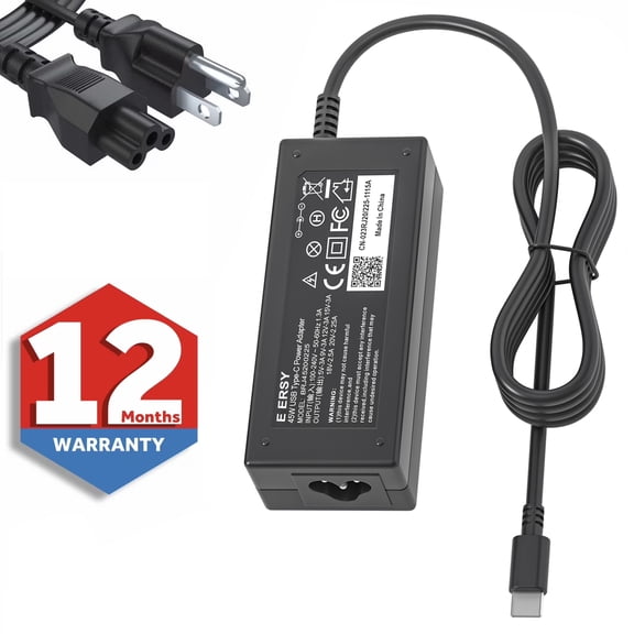USB C Type-C Charger Power Adapter for HP Spectre x360 13 TPN-CA01 N8N14AA#ABL Acer Travelmate B1 Lenovo Yoga 720 910 ThinkPad X1 Yoga5 Pro DELL XPS12 XPS13