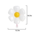 thumbnail image 2 of Globos GLASNES Daisy para decoración de fiesta, 10 unidades, color blanco y amarillo, 2 of 5