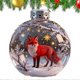 thumbnail image 4 of 6pc Funny Highland Cow Ornament 2025, Christmas Baubles Transparent Christmas Balls, Christmas Tree Hanging Ornament, 2026 Wildlife Wonders Collection, 4 of 5