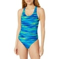 thumbnail image 1 of Tyr Women's Castaway Maxfit Swimsuit  Blue/Green Size 40, 1 of 2