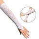thumbnail image 1 of Guantes largos de encaje floral Salvador para mujer blanco, 1 of 7