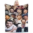 thumbnail image 2 of Blanket Ryan Reynolds Soft and Comfortable Wool Fleece Throw Blankets Gift for Home Decoration Sofa Office car Camping Yoga Travel Home Decoration Cozy Plush Beach, 2 of 5