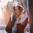 thumbnail image 3 of ifundom 1pc Stylish Furry Bucket Hat Fashion Winter Warmer Fisherman Lovely Warm Hat, 3 of 5
