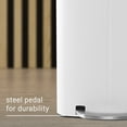 thumbnail image 3 of happimess Marco Rectangular 10.6-Gallon Double Bucket Trash Can with Soft-Close Lid, Cotton White, HPM1005C, 3 of 10