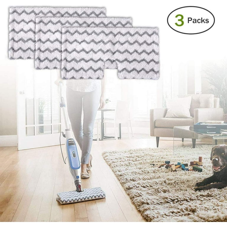 3 Pcs Pro Washable Cleaner Refills - Steam Mop Pads for 3 Pcs Pro Washable Cleaner Refills - Steam Mop Pads for