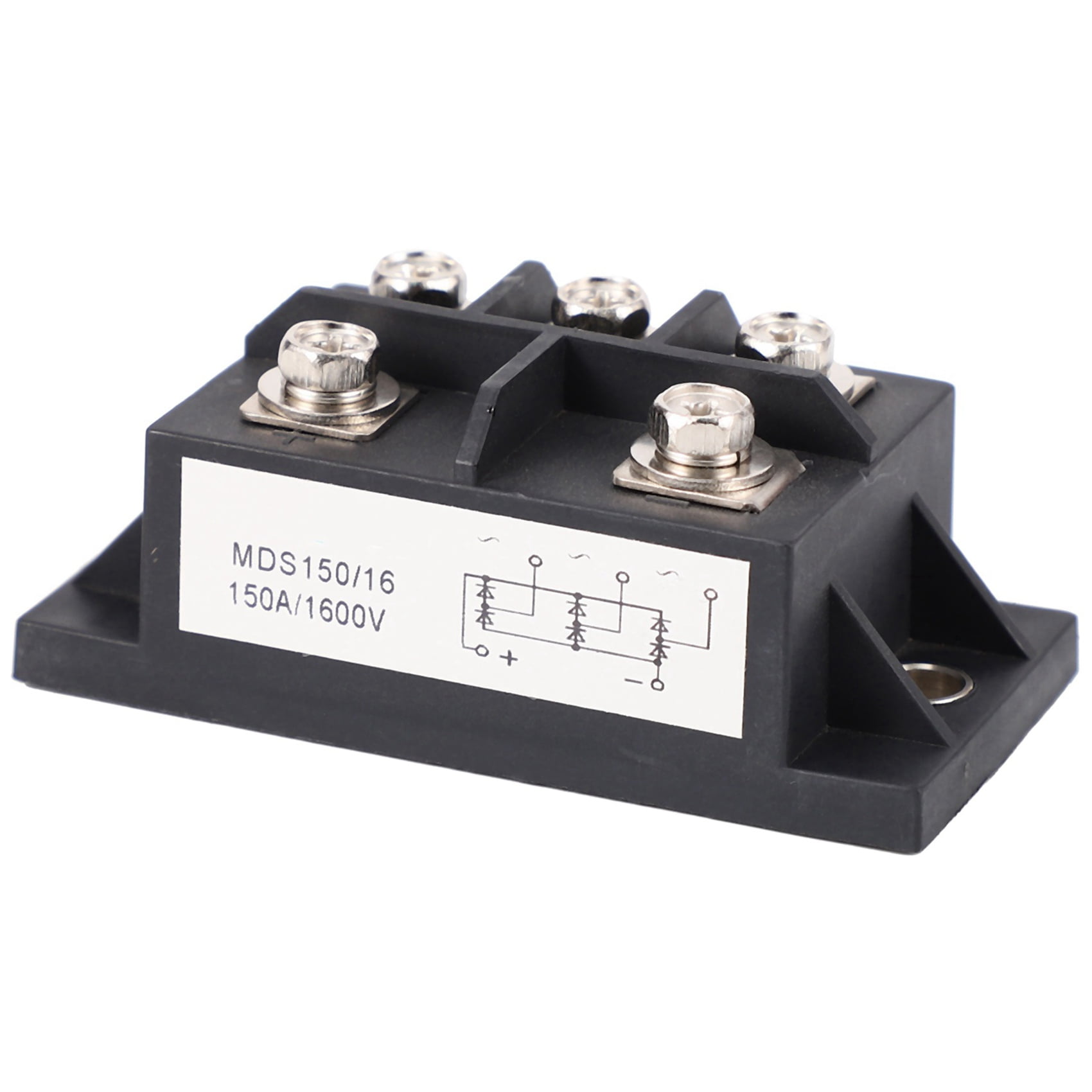 2X MDS150A 3-Phase Diode Bridge Rectifier 150A Amp 1600V Copper 150 Celsius 80X40X33mm Metal Case Diode Bridge Control