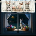 thumbnail image 6 of Easter Bunny and Egg Pattern Washable Polyester Window Valance for Kitchen Bathroom Living Room Bedroom Spring Decor, 6 of 6