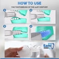 thumbnail image 4 of Sani White Cepillo de dientes ultrasónico, Ortho Sparkle Sonic Glow Brush, cepillo de dientes 360 Brite Cepillo de dientes para adultos en forma de U Limpiador de dientes ultrasónico Blanqueamiento de, 4 of 5