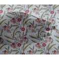 thumbnail image 4 of oneOone Viscose Chiffon Fabric Leaves & Floral Block Printed Fabric 1 Yard 42 Inch Wide, 4 of 4