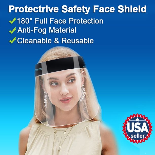 Anti-Fog Material-Transparent Glasses Face Shield for Personal Protection for Outdoor Activities 1pcs M Face Cover Designed Fashion Style