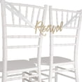 thumbnail image 2 of Koyal Wholesale Reserved Reception Chair Signs, Scripted Laser Cut Wood Sign for Seats, Church Pew, Aisle, Set of 6, 2 of 3