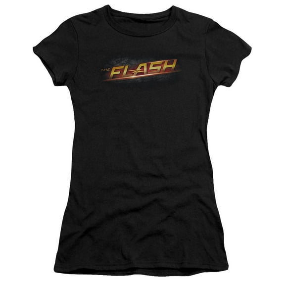 The Flash Logo S/S Junior Women's T-Shirt Sheer Black