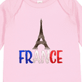 thumbnail image 4 of Inktastic France Eiffel Tower Flag in Text Boys or Girls Long Sleeve Baby Bodysuit, 4 of 5