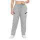 thumbnail image 1 of Amzcrzy Pantalones deportivos clásicos mujer plus size (L-5XL) - cintura elástica alta, cordón, bolsillos, pierna recta cómoda Gris, 1 of 6