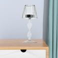 thumbnail image 6 of Kraoden Elegant Transparent Glass Desk Lamp Candle Holder, High Legged Striped Design for Weddings, Home Decoration, Christmas, Birthday Parties, and Events, 6 of 6