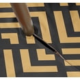 thumbnail image 3 of Vargottam Indoor/OutdoorRoundTablecloth 58 InchTablecloth With Umbrella Hole & Zip, Waterproof TableCloth, TableCovers For Backyard Table -Beige & Black, 3 of 7