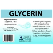 Duda Energy Food Grade Glycerin 99.7+% Purity, 1 Liter Bottle