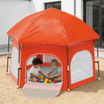 thumbnail image 6 of G TALECO GEAR Baby Playpen with Canopy -  Portable Play Yard for Infants & Toddlers, Light weight Foldable Indoor Outdoor Playpen Tent for Beach Camping Travel, Orange, 6 of 9