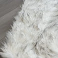thumbnail image 5 of ORINOVA Grey And White Plush Shag Washable Rugs For Bedroom Faux Sheepskin Fur Furry Carpet For Living Room 2x6 Nursery Rug Runner, 5 of 7