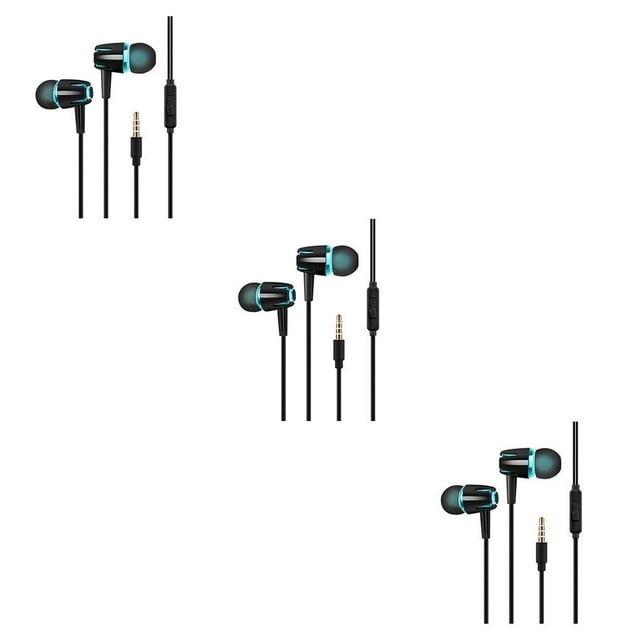 Methold Wired Earphone In Ear Sports Walking Jack Headphones Universal Music Travel Phone Play Portable Mobile TV with 3.5mm Type1