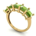 thumbnail image 2 of 2.5 ctw Wedding Band for Women - 18K Yellow Gold Natural Peridot Stackable Eternity Ring, 2 of 6