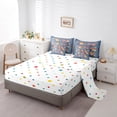 thumbnail image 5 of Feelyou Spring Flower Floral Twin Bedding Sets 7-Piece, Rustic Farmhouse Bedding Comforter Set, Old Fashion Style Reversible Sheet Sets, Luxury Bedroom Decor, 5 of 8