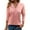 Pink, variant on EDFBUYKRS Long Sleeve Shirts for Women Tunic Tops Thumb Hole Oversized Tshirts Fall Outfits S