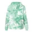 thumbnail image 5 of Ccpelsie Girls Tie Dye Sweatshirts Loose Casual Hoodies Long Sleeve Pullover Hooded Tops With Pockets(Green,3-4 Years), 5 of 6