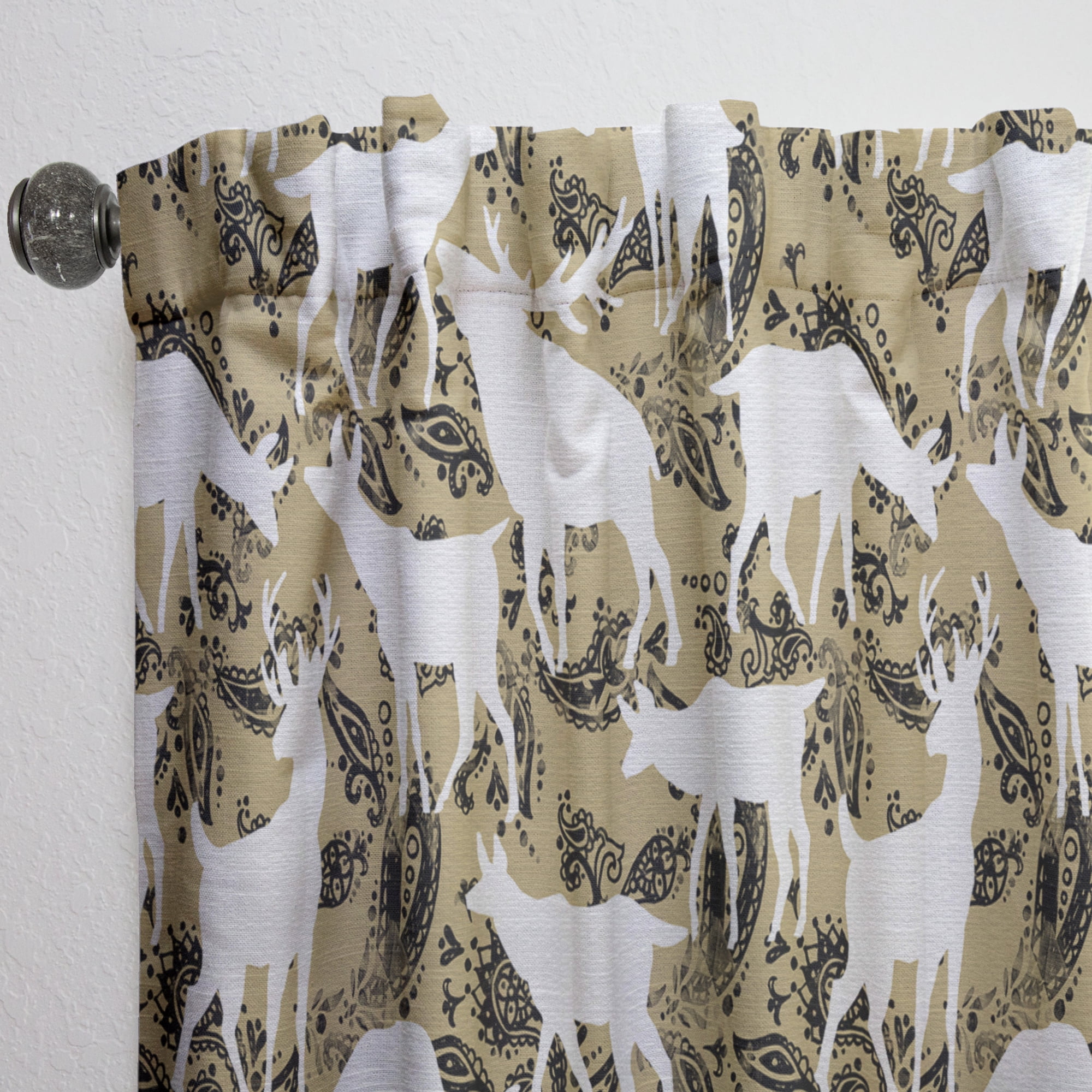 Designart 'Animals Wild Pattern' Animals Curtain Panel