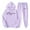 Light Purple, variant on Women Sweatsuit 2 Piece Hoodie Long Sleeve Sweatshirt with Wide Leg Pants Loungewear Sets Fall Sets Casual Outfits for Women