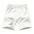 thumbnail image 5 of Jalioing Boys Summer Cargo Shorts Casual Solid Color Elastic Waist Outdoor Sport Shorts Big Boys Loose Athletic Shorts, 5 of 9