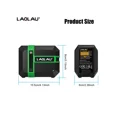thumbnail image 2 of L.A.OL.A.U Green Laser Level Tool - Dual Line Outdoor Horizontal Level With Adjustable Stand, Battery Powered, Precise Horizontal & Vertical Line Measurement, Durable For Indoor & Outdoor Use, 2 of 11