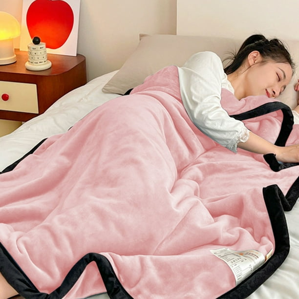 Xihbxyly Manta de Franela Acogedora, Tela de Microfibra Súper Suave, Cálida y Ligera, para Usar En Cualquier Temporada, Perfecta para Sofá o Cama, Fácil de Mantener, Tamaño 100 X 140 Cm, Varios Color