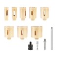 thumbnail image 3 of Kit de bit de perforación de de diamante de 12 piezas con accesorios de caja de transporte Profesional portátil para vidrio de, 3 of 8