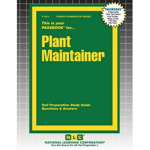Career Examination Plant Maintainer, Book 4210, (Paperback)