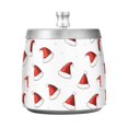 thumbnail image 7 of Yayeee Ashtray with Lid for Cigarette Smokeless Stainless Steel Home Ash Holder, Cute Santa Hats Pattern, 7 of 7