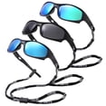 thumbnail image 1 of Gafas de Sol Pro Acme Polarizadas Deportivas TR90 para Niños, Paquete de 3, 1 of 9