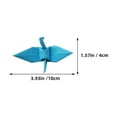 thumbnail image 2 of GOOHOCHY 100pcs Origami Crane Place Cards Origami Crane Bridal Shower Decor Origami Proposal Decor Multicolor Origami Paper Cranes For Bridal Shower And Birthday Party Decorations, 2 of 8