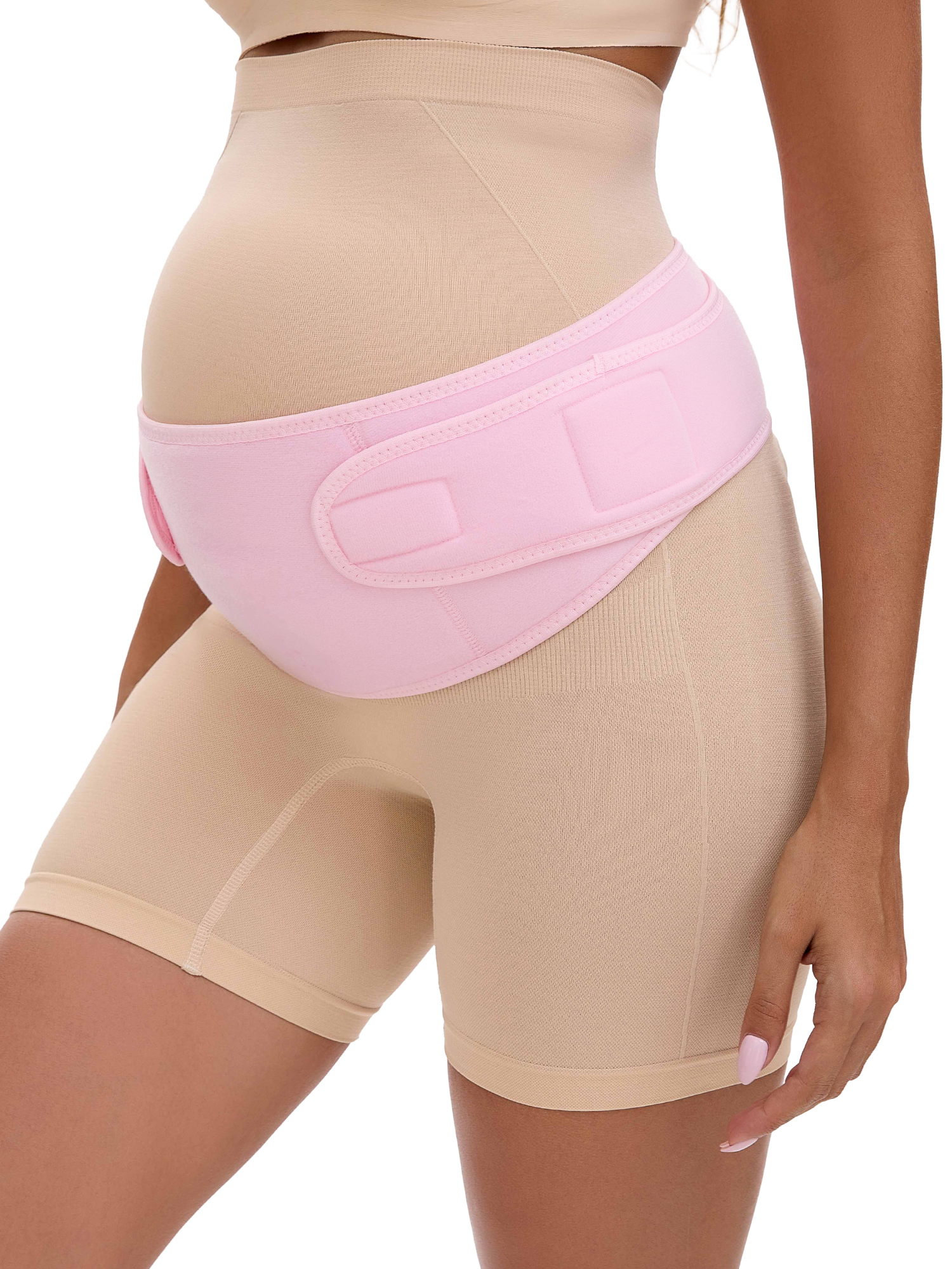 INSPIRE CHIC Mother's Day Women's Maternity Belly Band Adjustable Lightweight Pregnancy Support Belt XL Pink