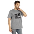 thumbnail image 2 of Inkmeso T-Shirt à Col Rond pour Hommes avec Imprimé Graphique Best Papa Ever.€ T-Shirt pour la Fête des Pères, 2 of 7