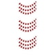thumbnail image 5 of Juego de pancartas colgantes de papel Advancent con guirnalda de corazones Rojo 3piezas, 5 of 5