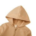 thumbnail image 4 of GYRATEDREAM 6M-4T Toddler Girls Boys Hoodies Sweatshirts Solid Color Jacket Lightweight Zip-up Long Sleeve Jackets Coats, 4 of 8